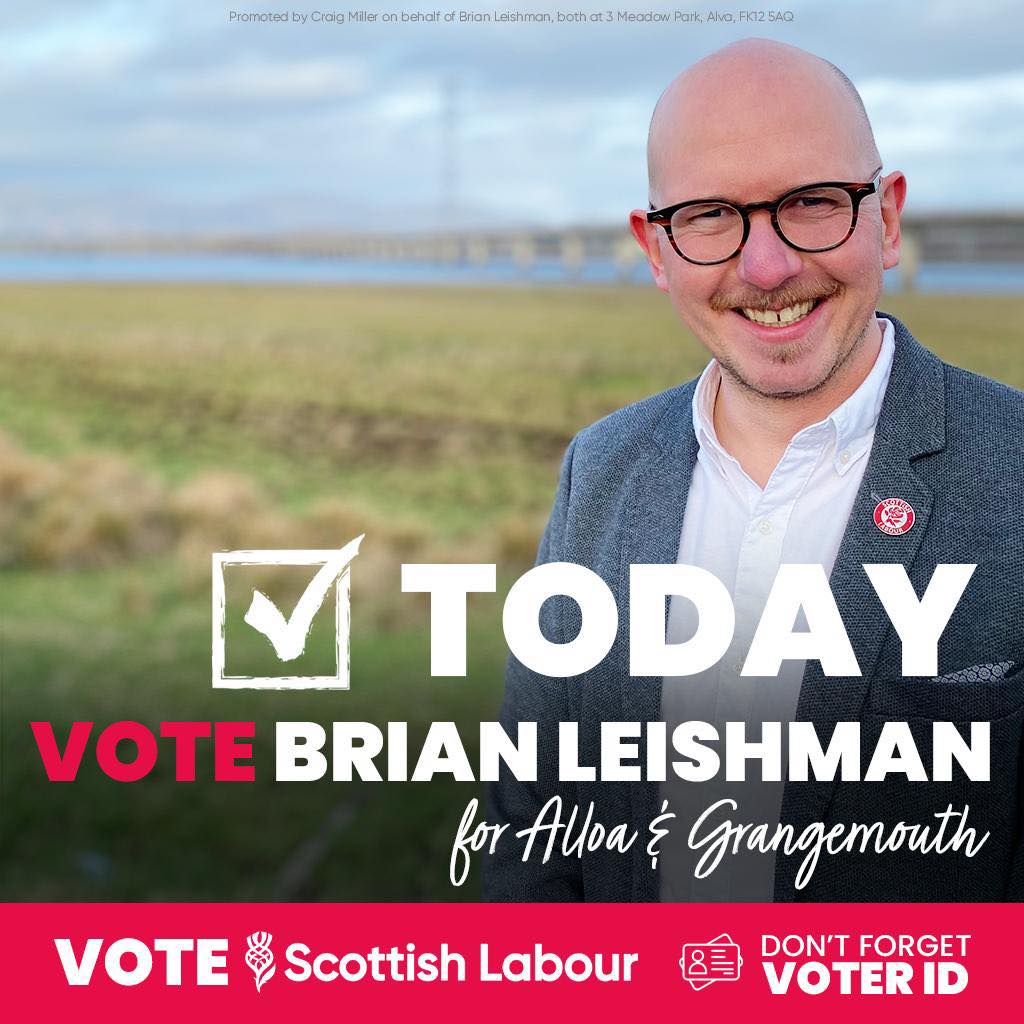 Vote Brian Leishman as Labour MP for Alloa and Grangemouth