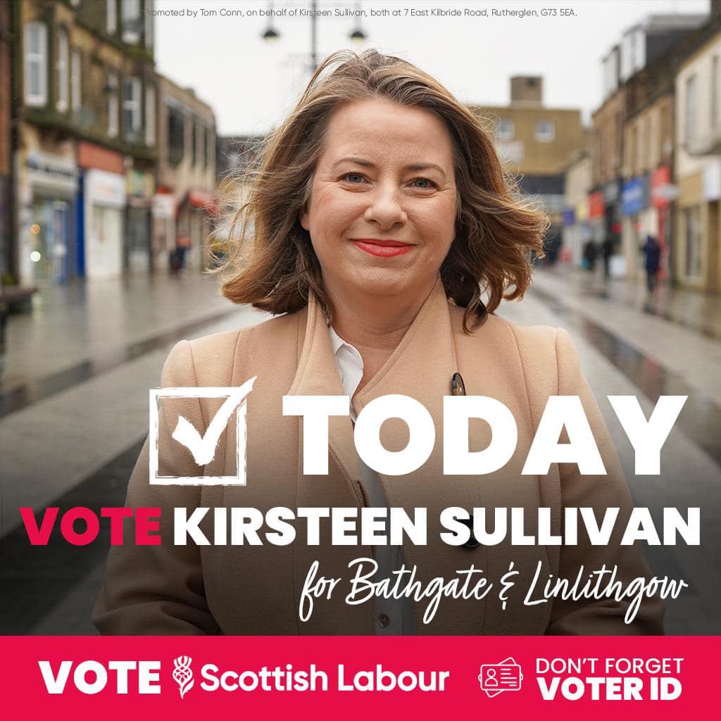 Vote Kirsteen Sullivan as Labour MP for Bathgate and Linlithgow